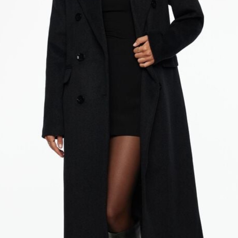 Dynamite Elegant Classic Anthracite Grey Pea Coat - Picture 5 of 8